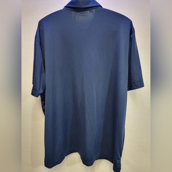 adidas Golf Polo Plaid Key Mens Short Sleeve Collegiate Navy Size XXL - Picture 12 of 12